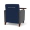Lesro Siena Guest Chair w/ Swivel Tablet and Walnut Legs, MD Ink Back, MD Ink Seat, RS Echo Panels SN1101 - alternate 2